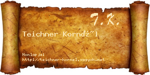 Teichner Kornél névjegykártya